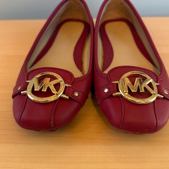Michael Kors Moccasins Flats Red 7 - Picture 2 of 10
